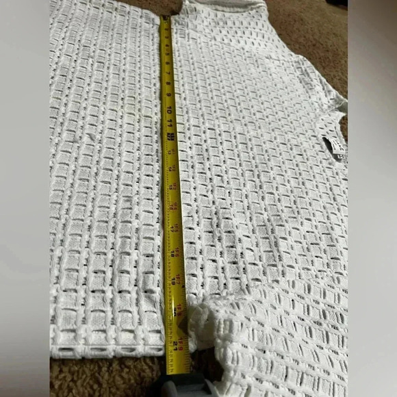 FRAME White Square Lace Top - Picture 5 of 10
